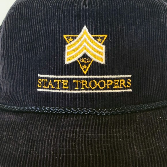 VTG State Troopers Corduroy Hat. Adjustable. Rare. - Picture 2 of 8